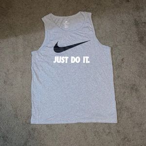 Nike Men’s Just Do It Tank Top (Light Gray)